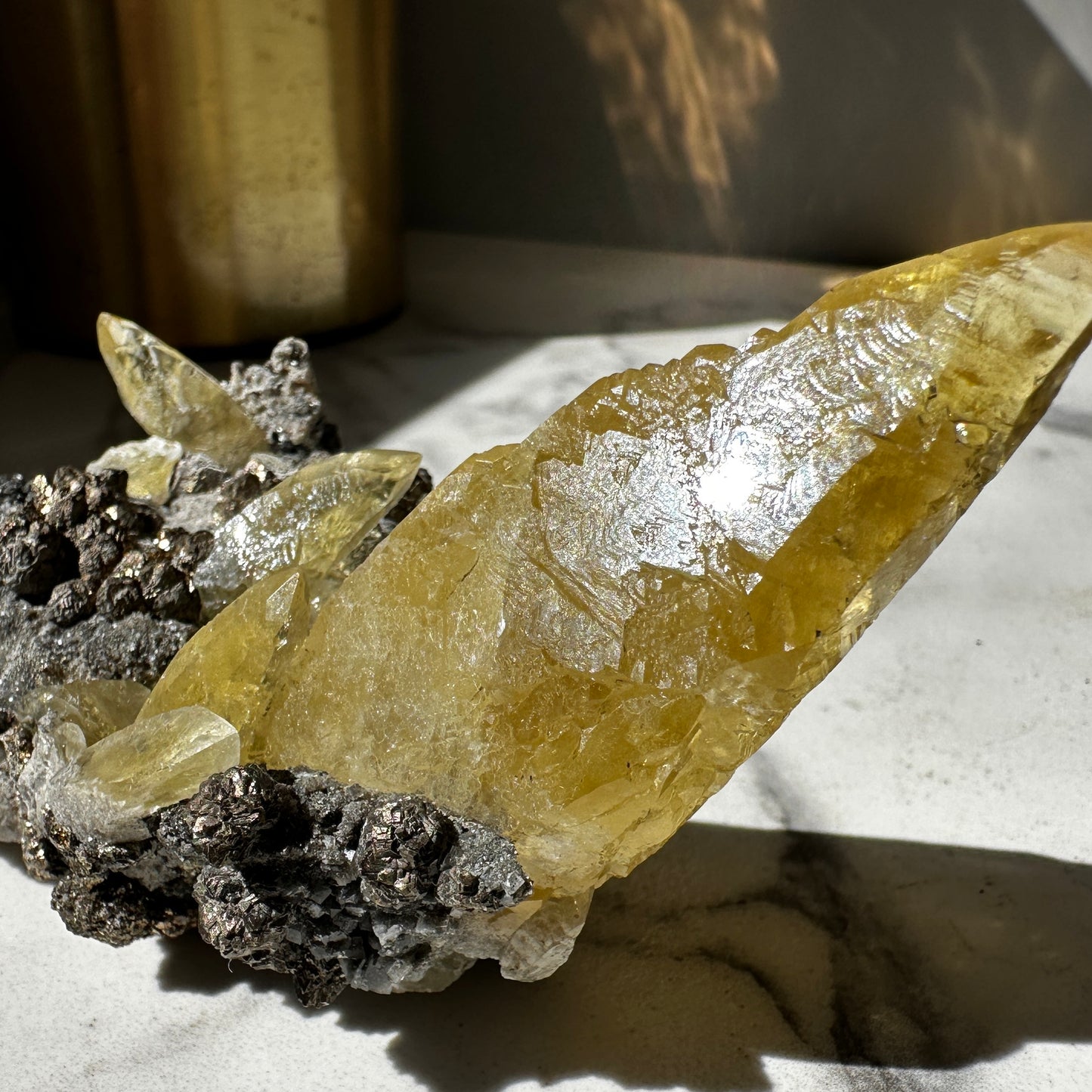 Sweetwater Mine Calcite with Pyrite (Missouri)