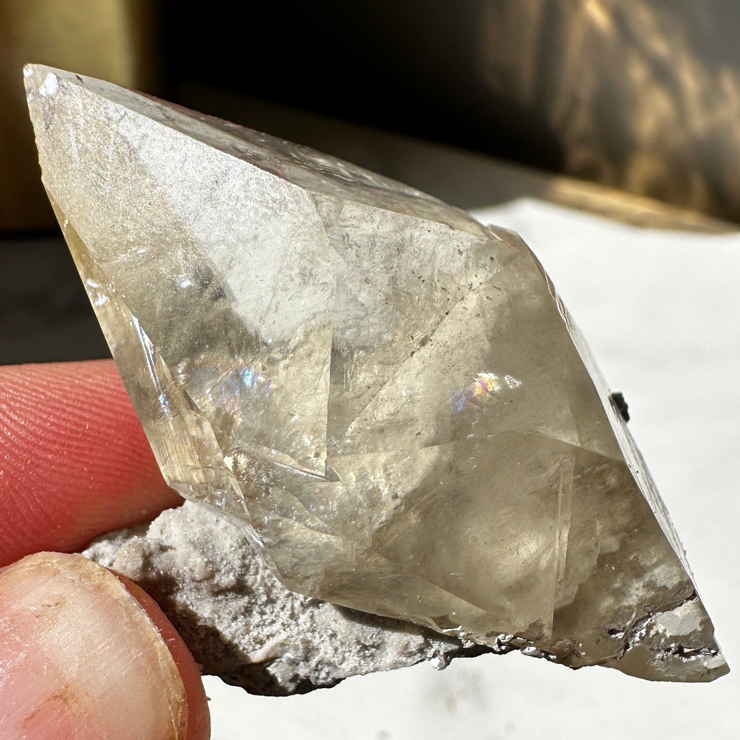 Stellar Beam Calcite (Elmwood Mine Tennessee)