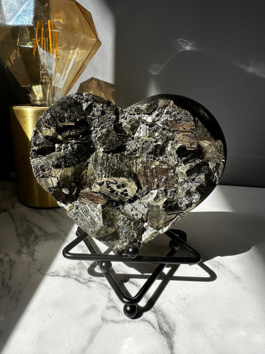 Large High Grade Pyrite Heart
