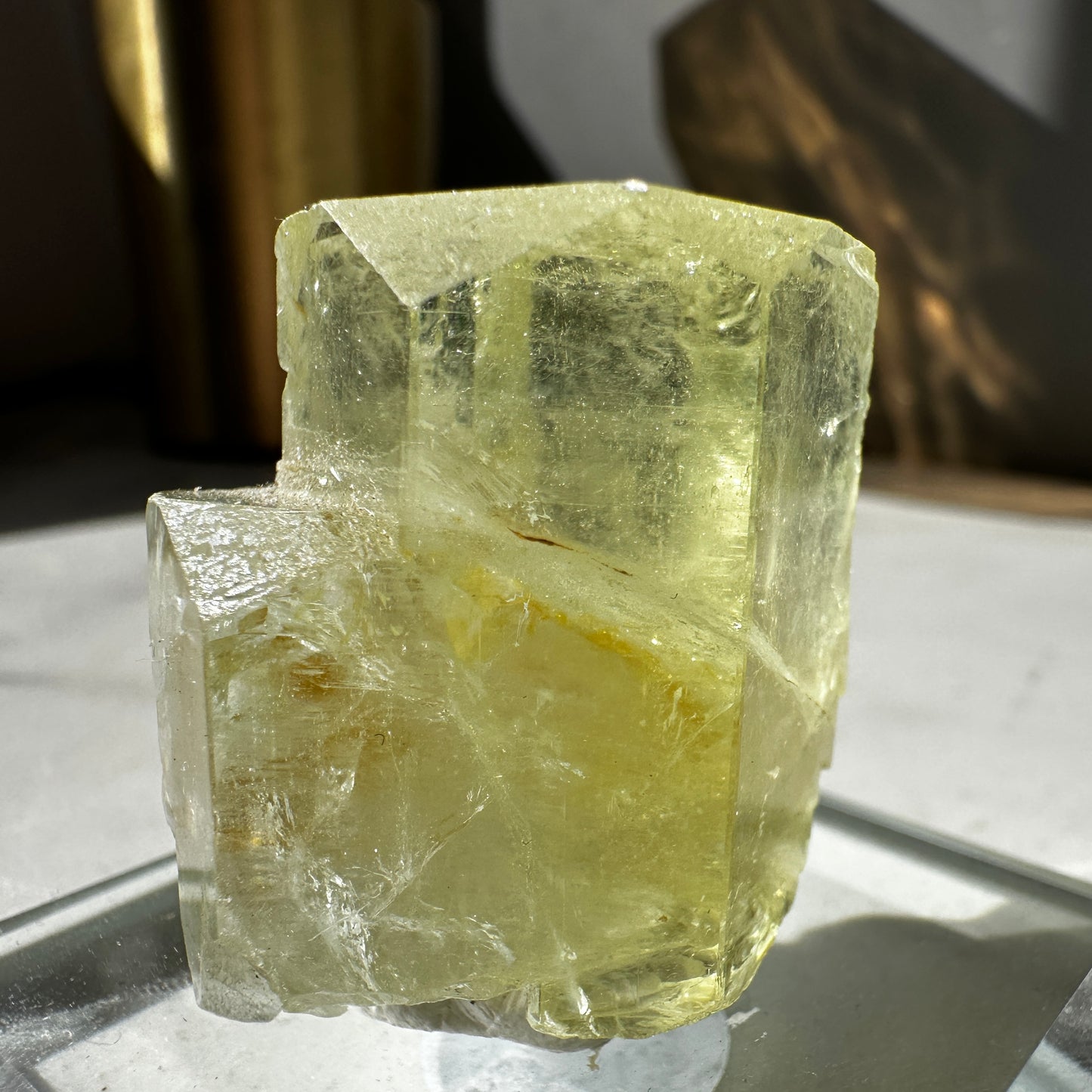 Terminated Bi-coloured Beryl var. Aquamarine with Heliodor ‘Aquador’