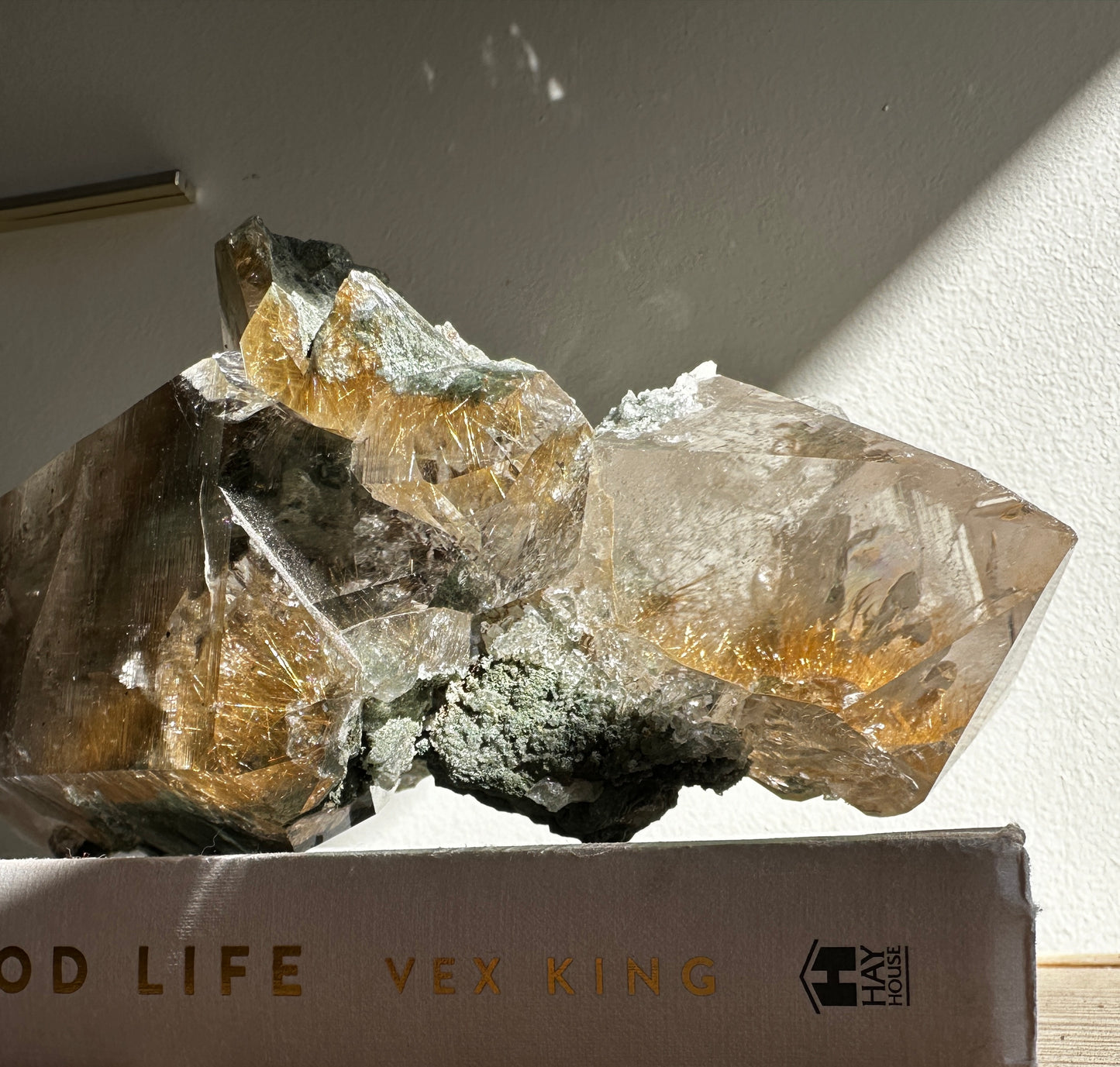 Rare Find Himalayan Quartz with Golden Rutile and Anatase