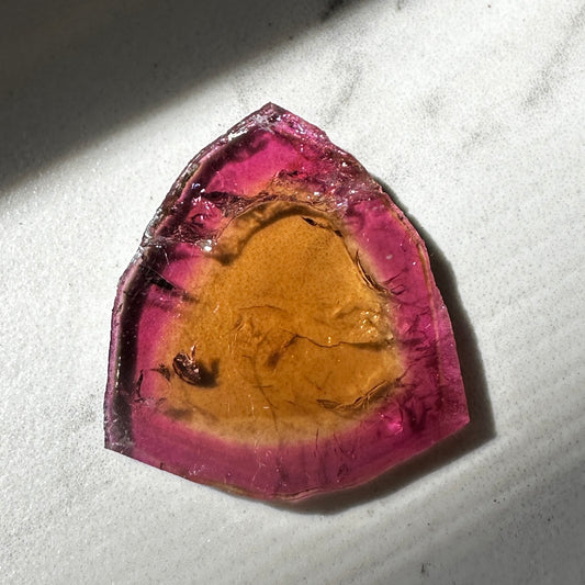 Liddicoatite Tourmaline Slice (Madagascar)