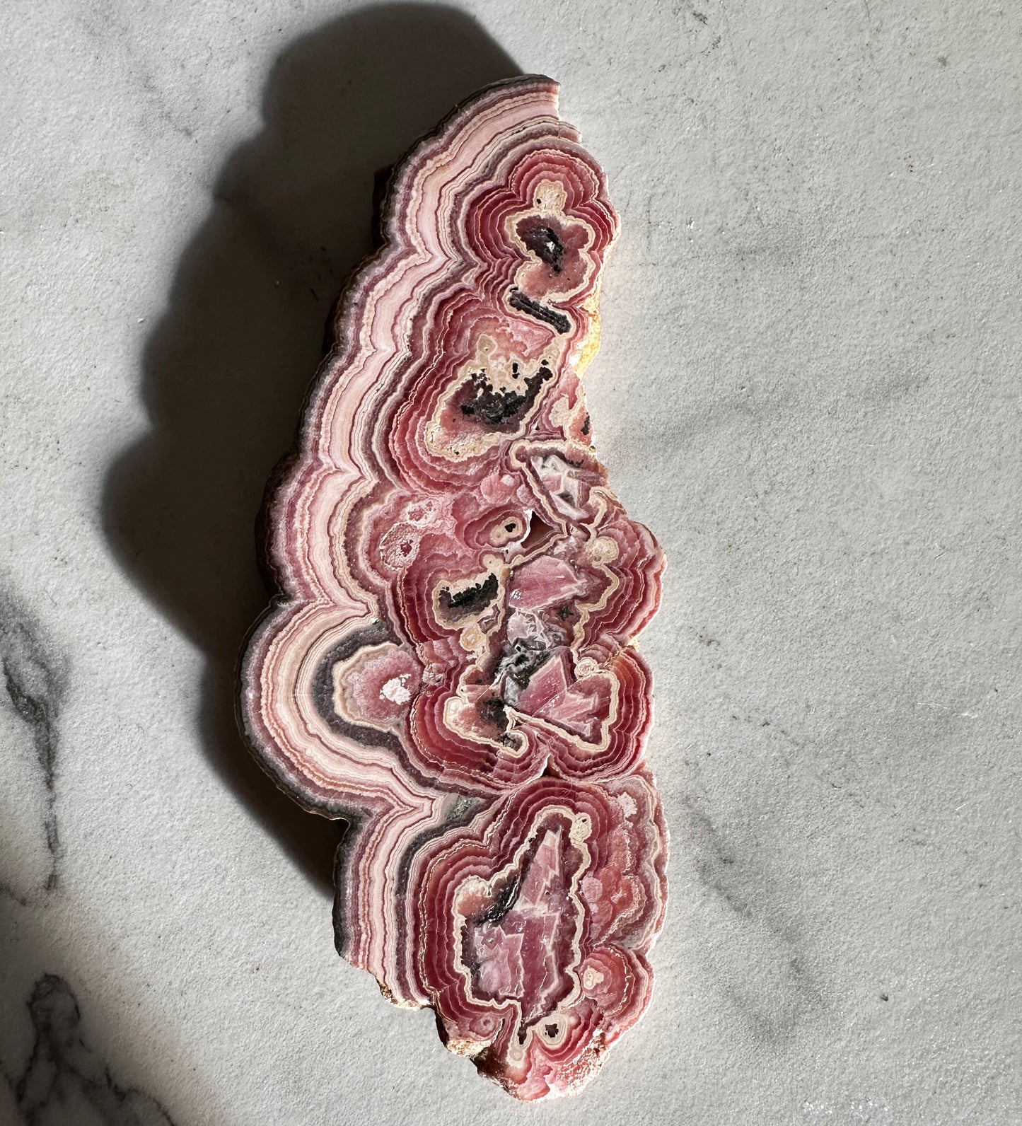 Unique Rhodochrosite Slice/Slab