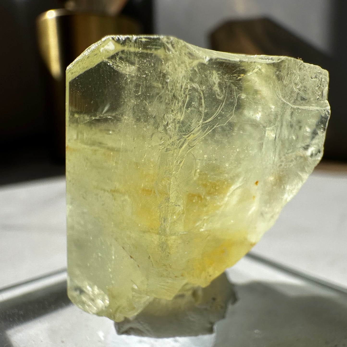 Terminated Bi-coloured Beryl var. Aquamarine with Heliodor ‘Aquador’
