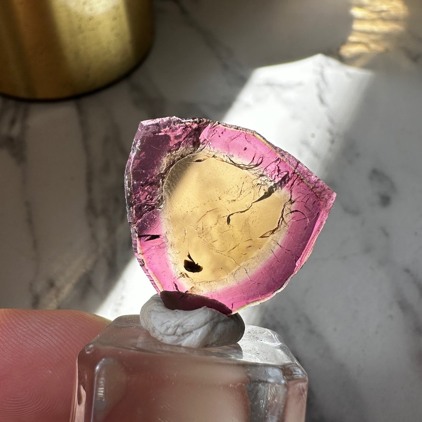 Liddicoatite Tourmaline Slice (Madagascar)