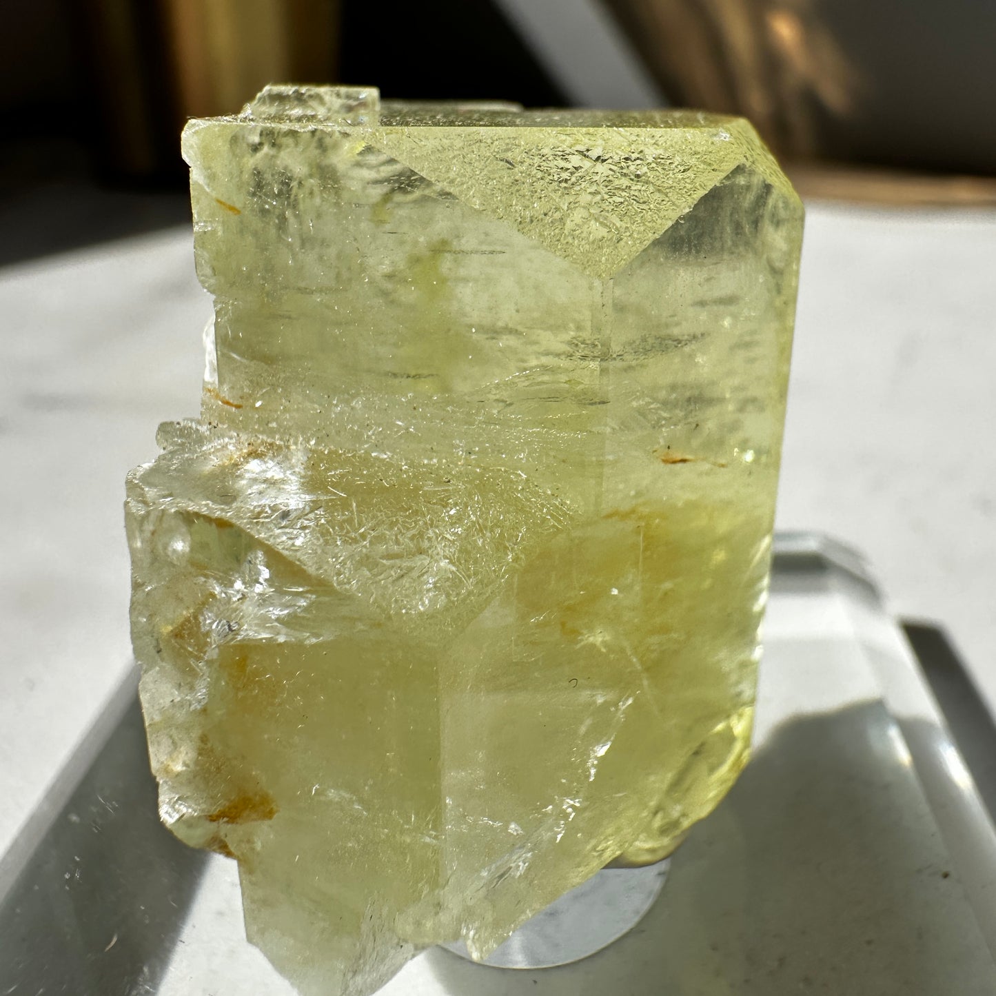 Terminated Bi-coloured Beryl var. Aquamarine with Heliodor ‘Aquador’