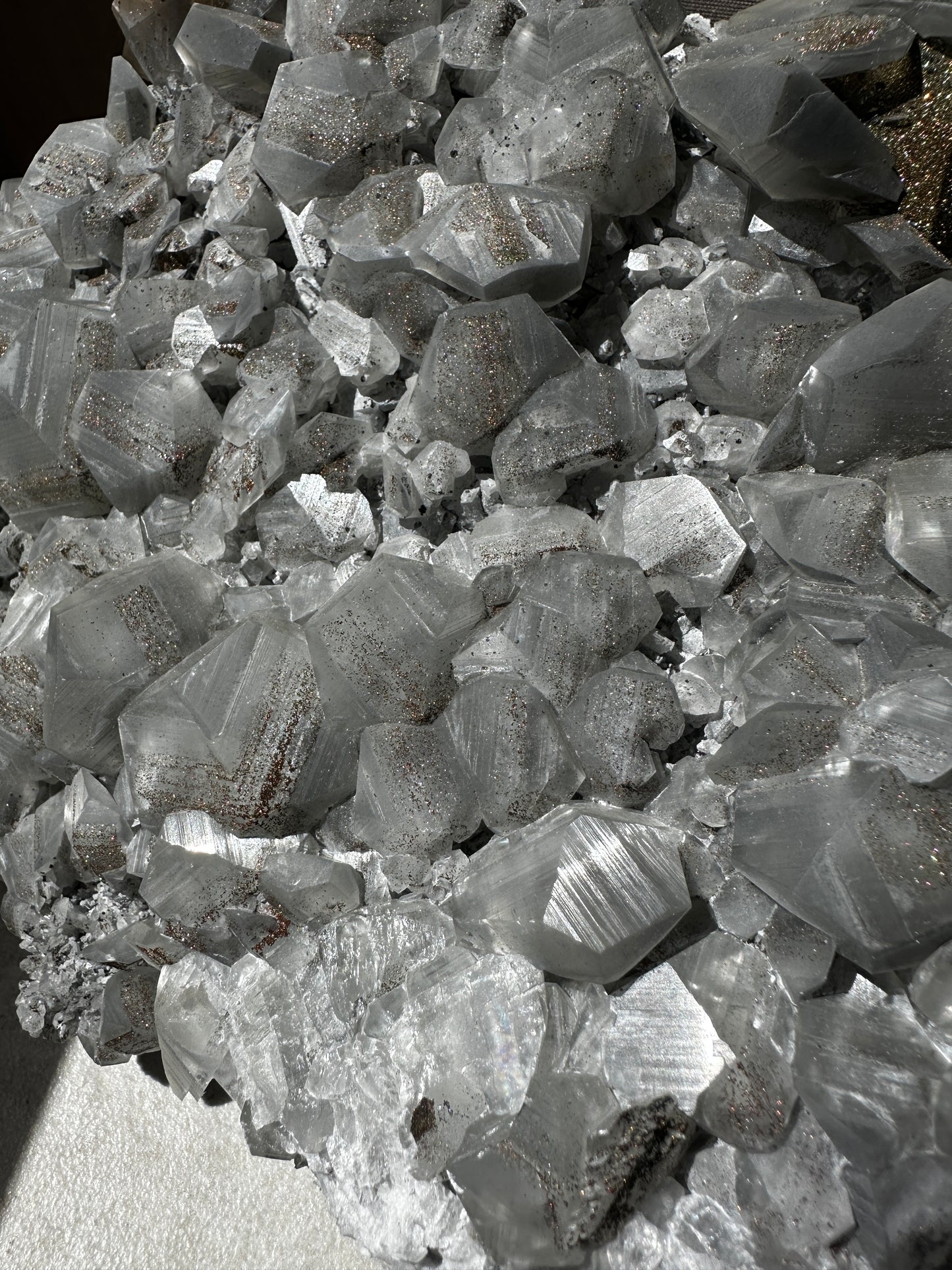 Mercedes ‘Benz’ Calcite with chalcopyrite