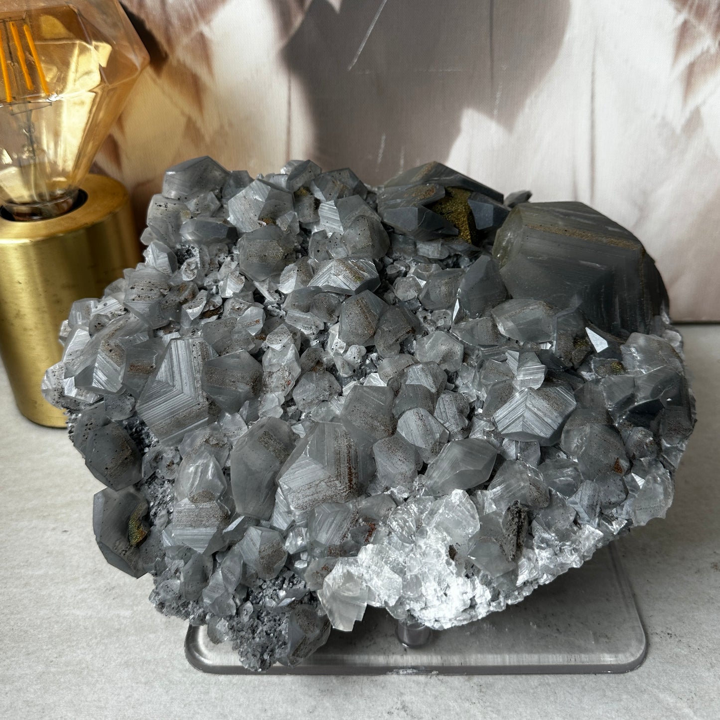 Mercedes ‘Benz’ Calcite with chalcopyrite