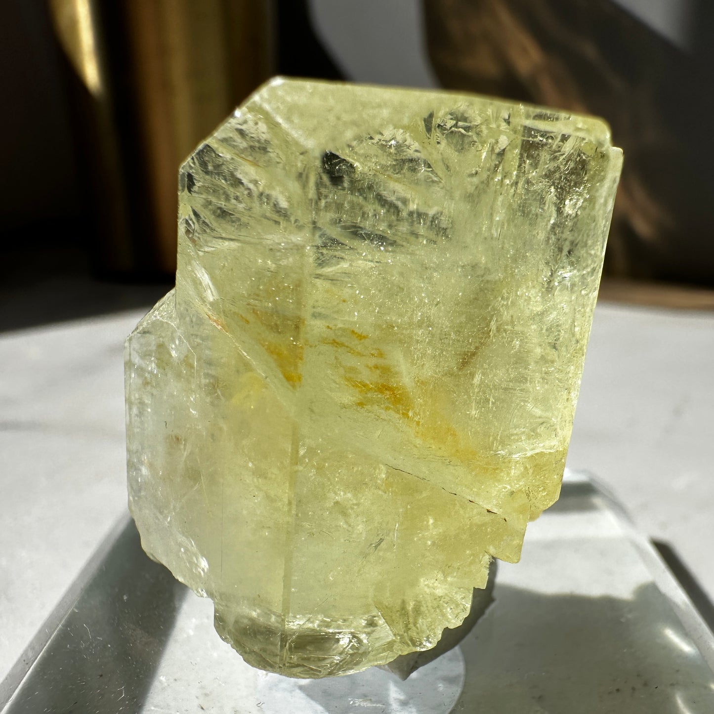 Terminated Bi-coloured Beryl var. Aquamarine with Heliodor ‘Aquador’