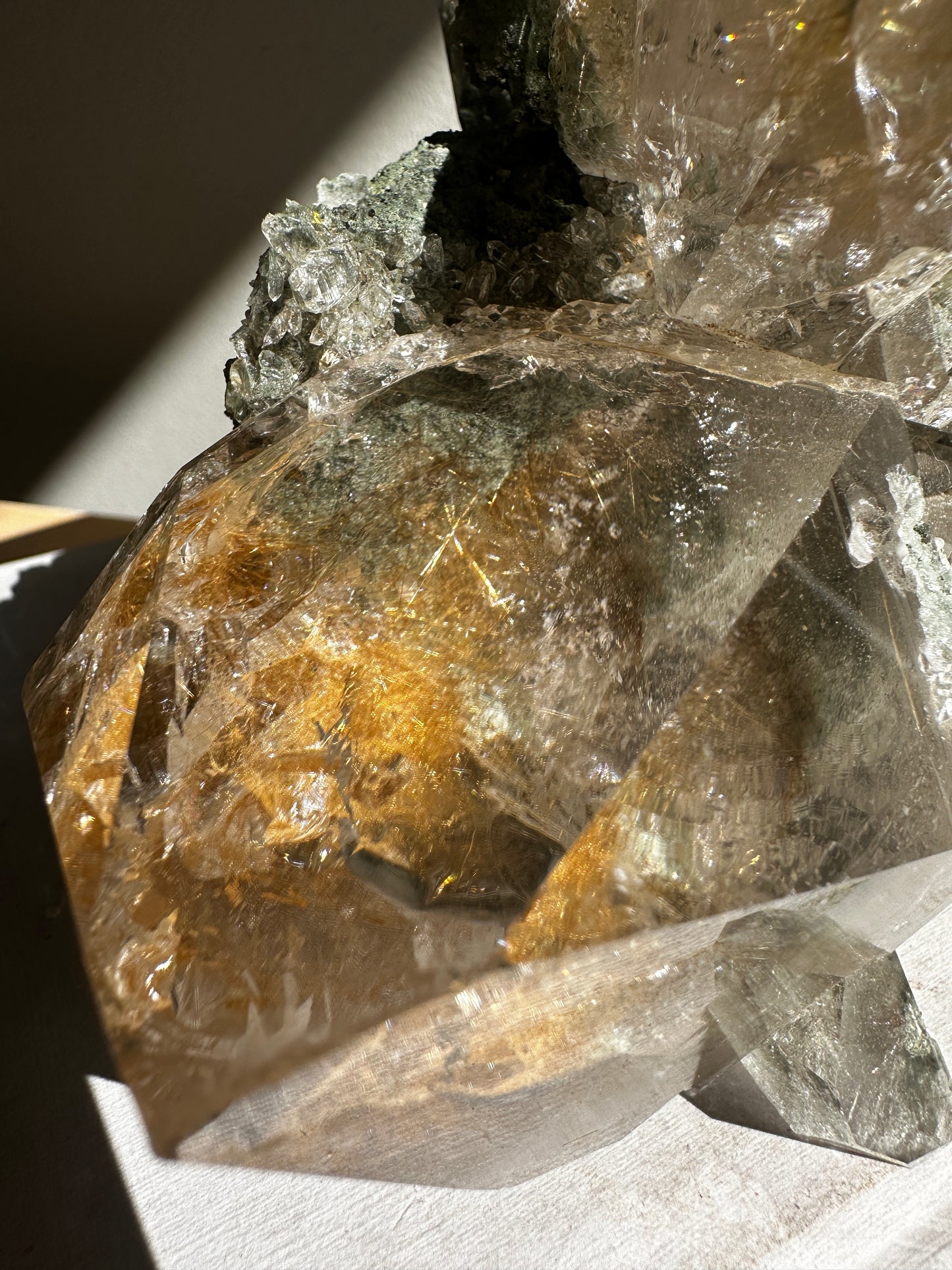 Rare Find Himalayan Quartz with Golden Rutile and Anatase
