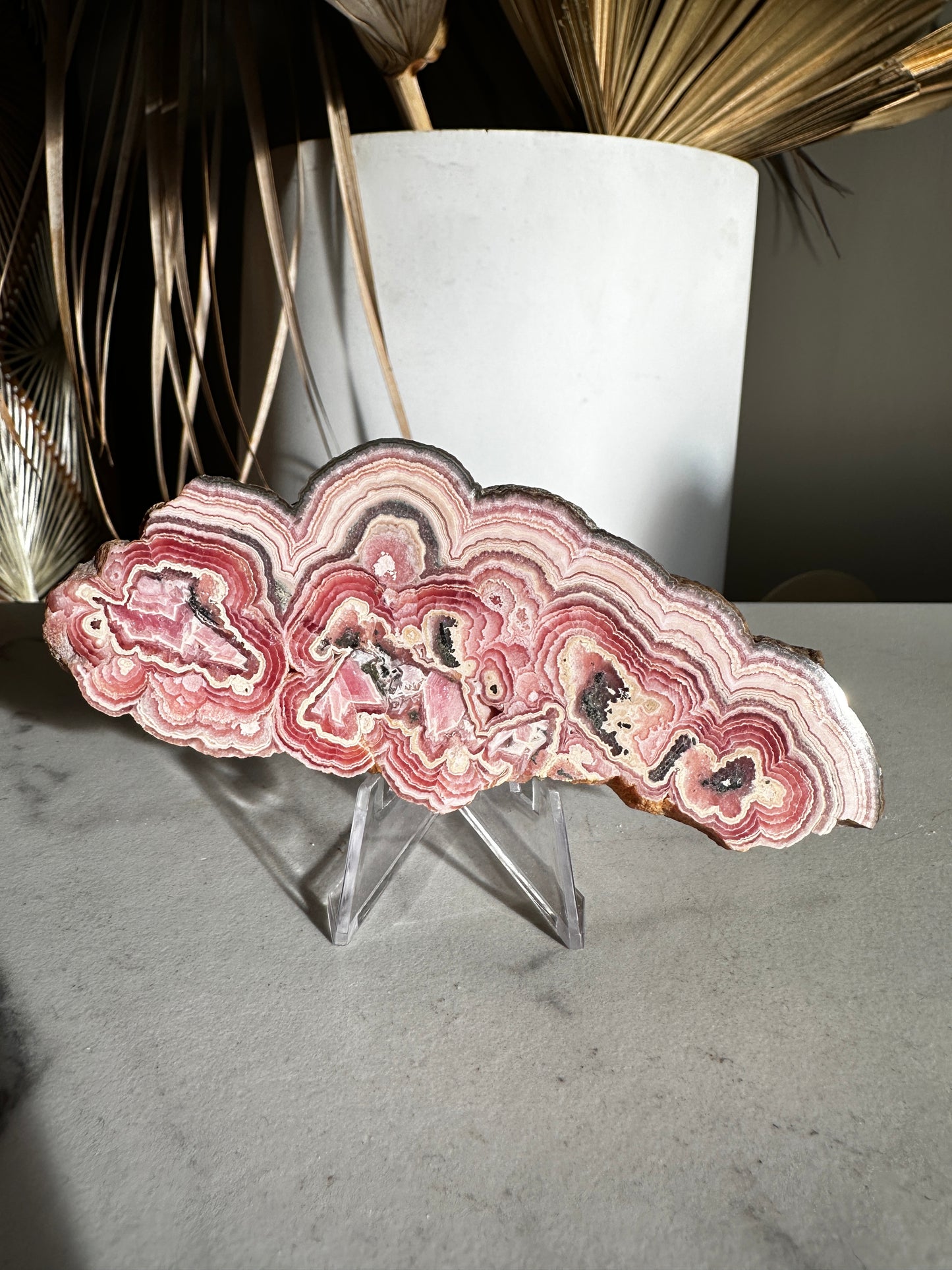 Unique Rhodochrosite Slice/Slab
