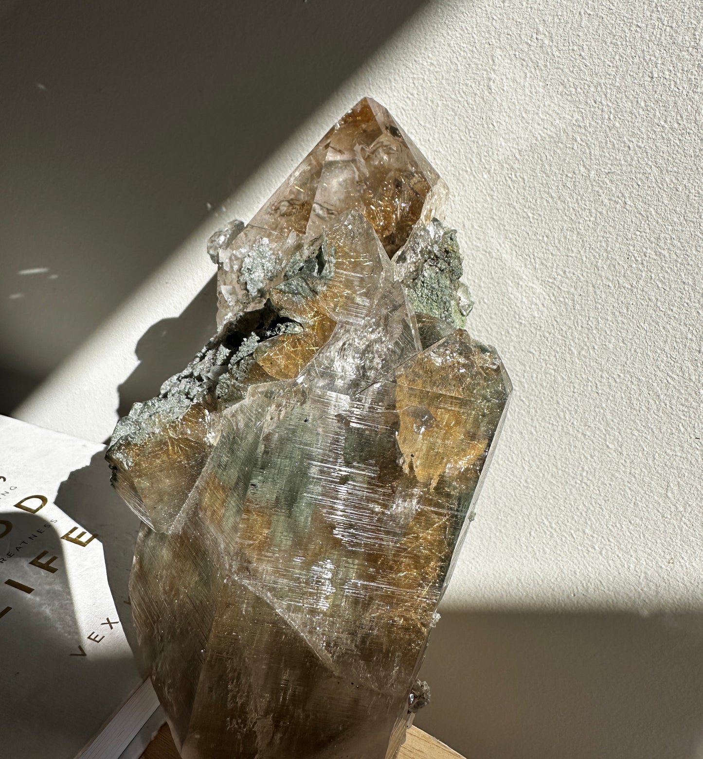 Rare Find Himalayan Quartz with Golden Rutile and Anatase