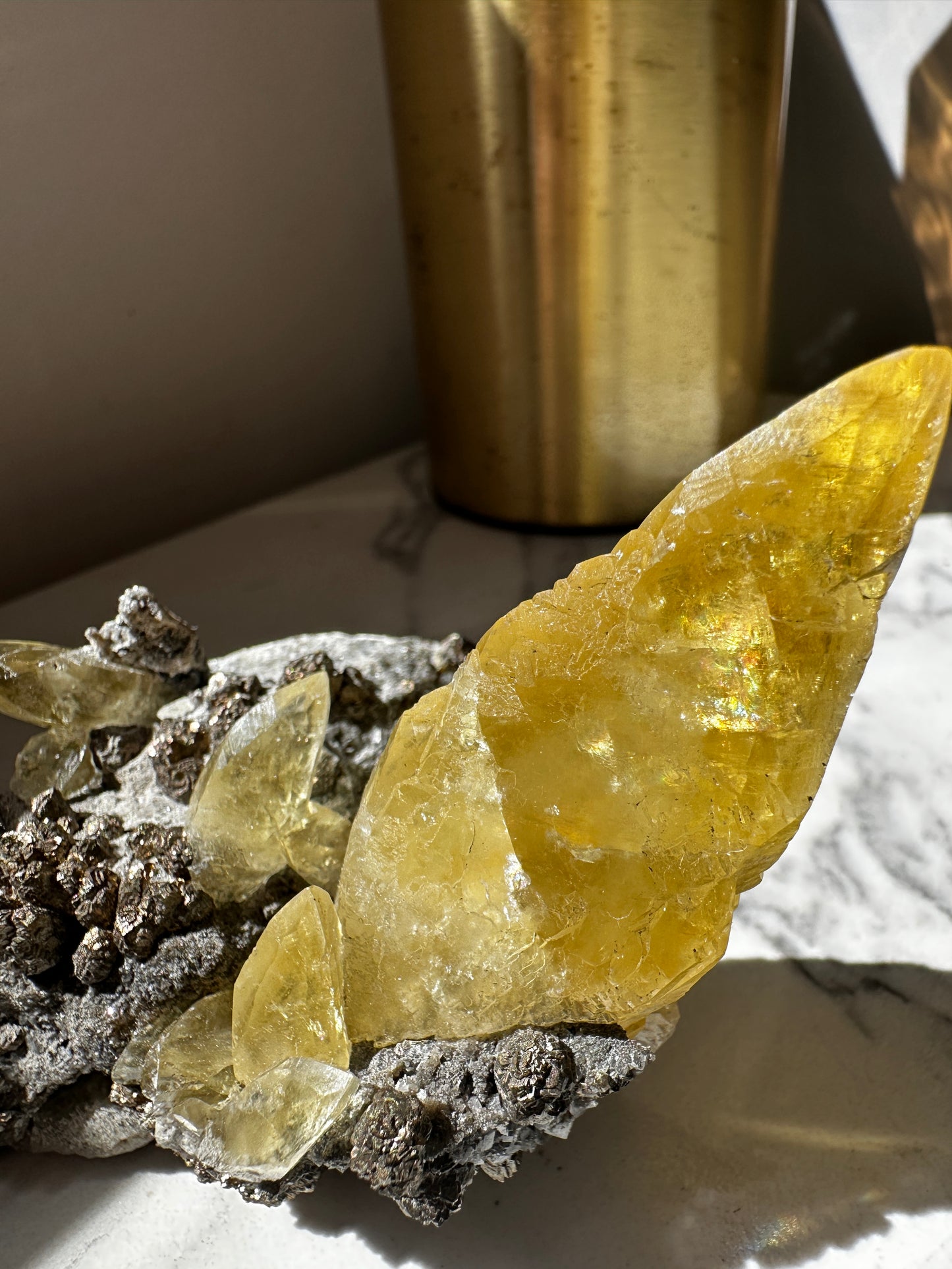 Sweetwater Mine Calcite with Pyrite (Missouri)