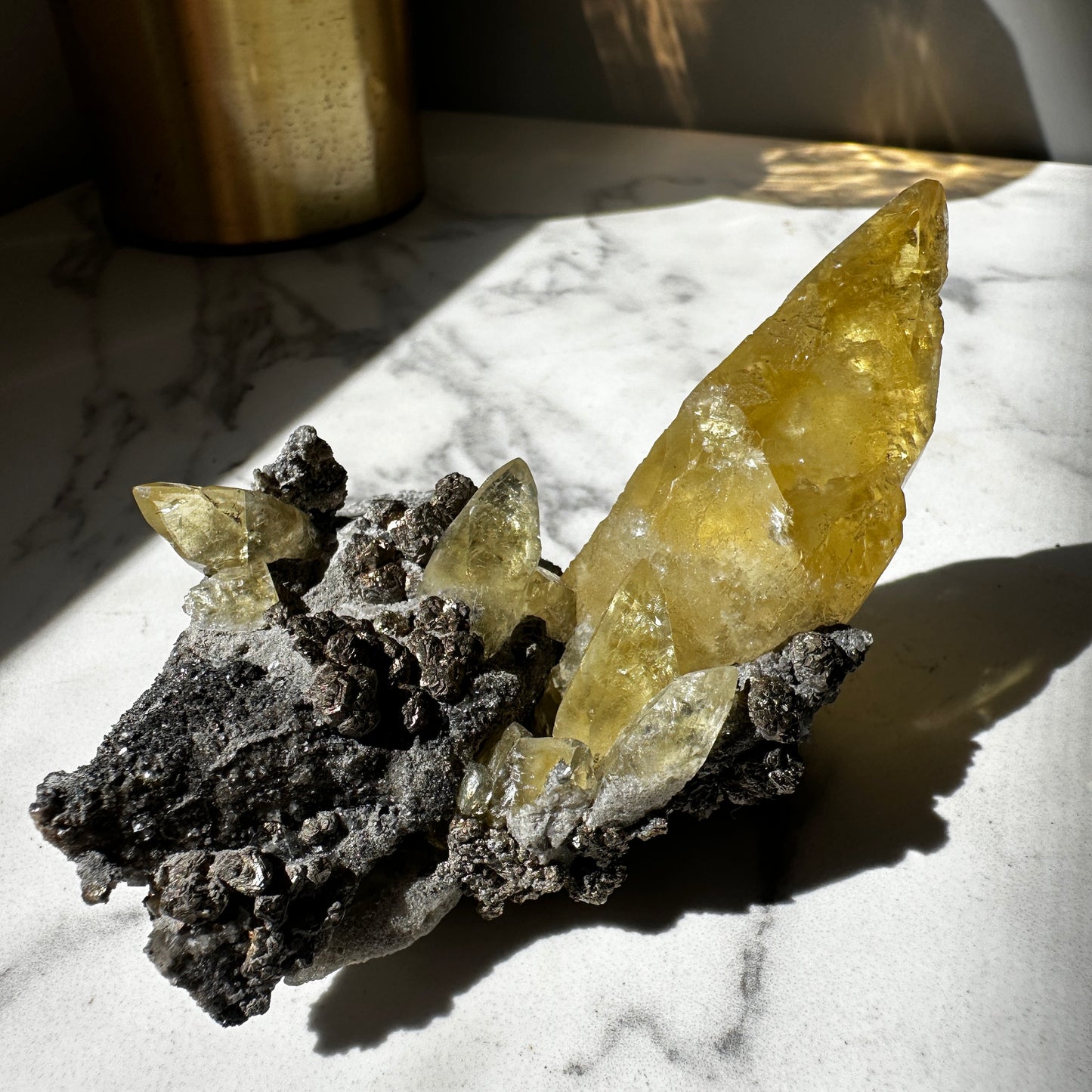 Sweetwater Mine Calcite with Pyrite (Missouri)