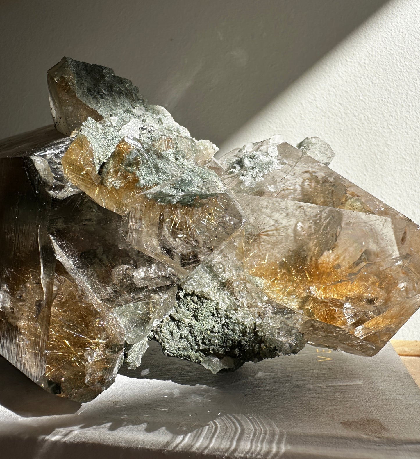 Rare Find Himalayan Quartz with Golden Rutile and Anatase