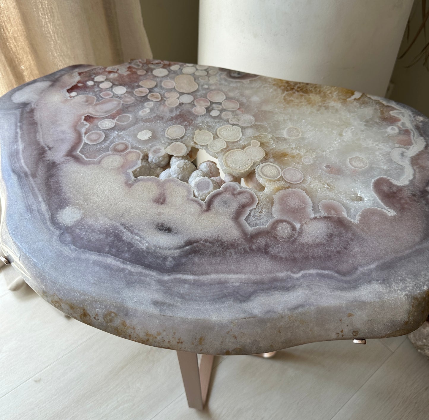 Pink Amethyst Table