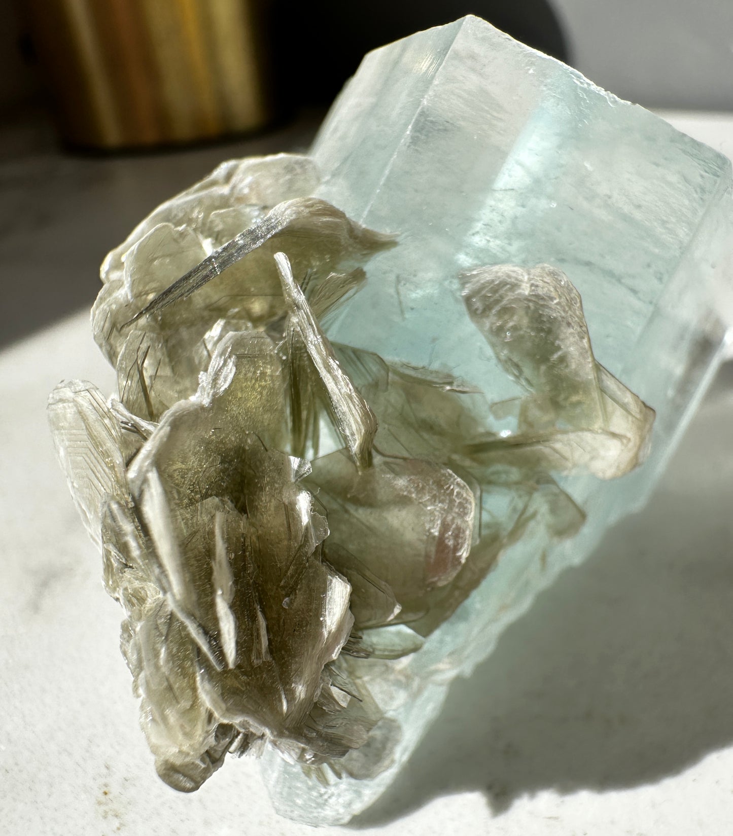 High Grade Aquamarine with Muscovite (Pakistan)