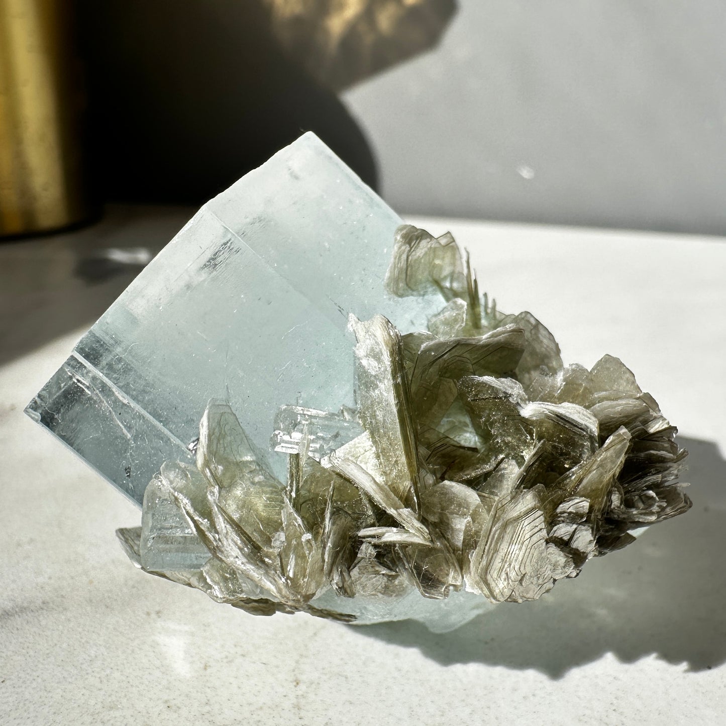 High Grade Aquamarine with Muscovite (Pakistan)