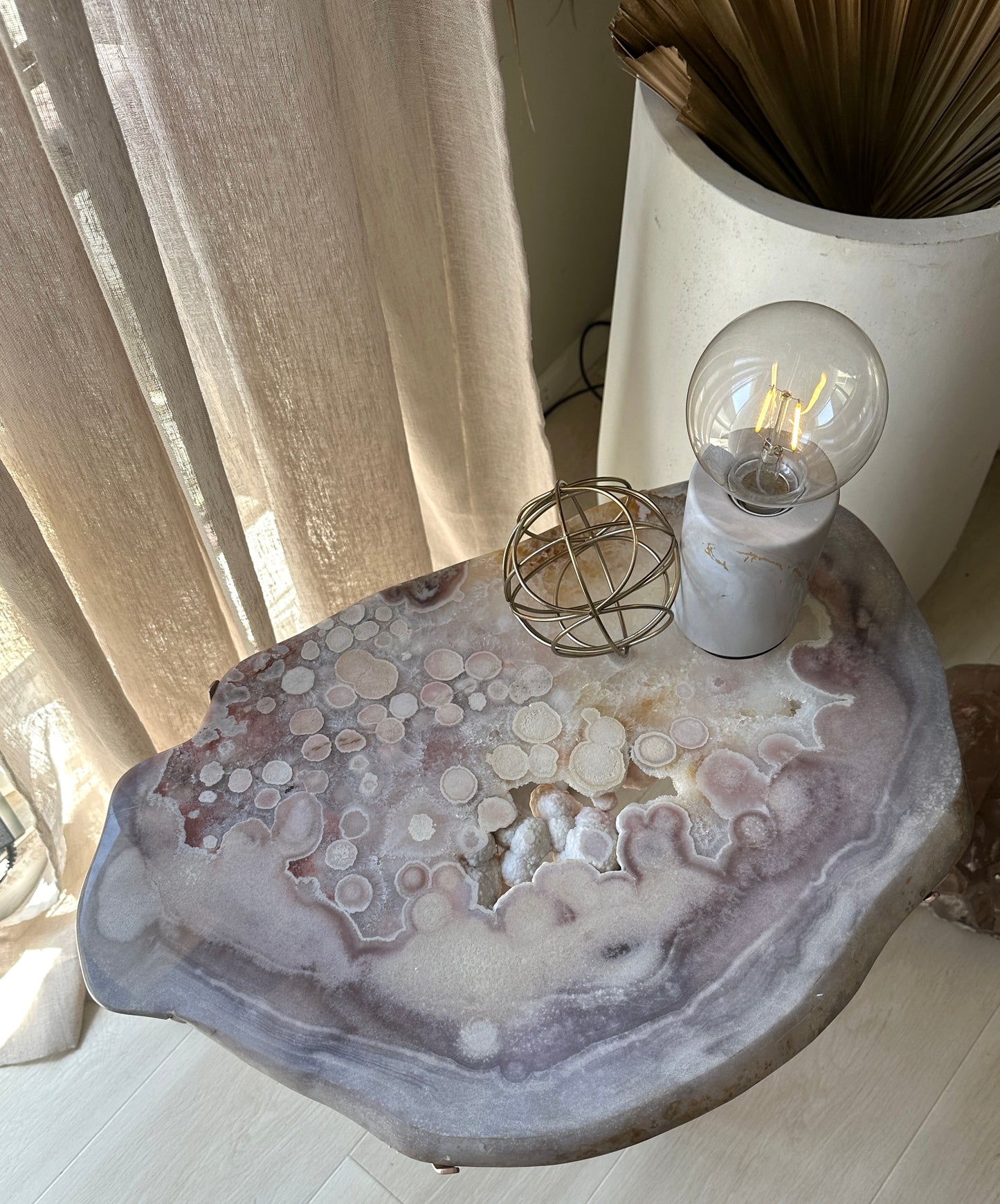 Pink Amethyst Table