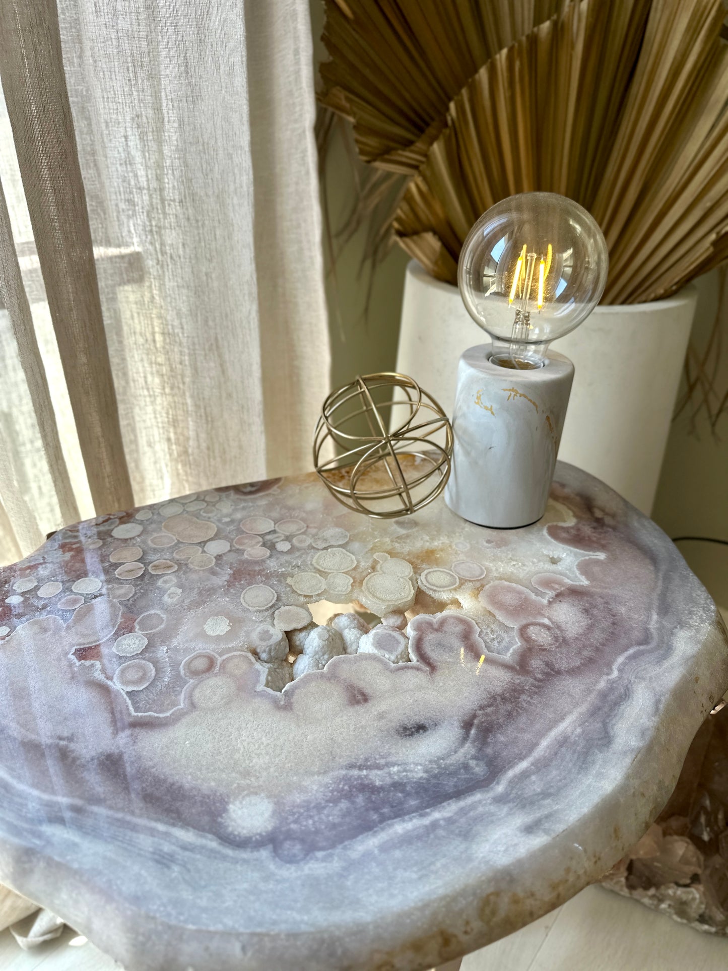 Pink Amethyst Table