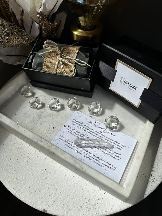 AAA Grade Lemurian Quartz David Star Manifestation Kit