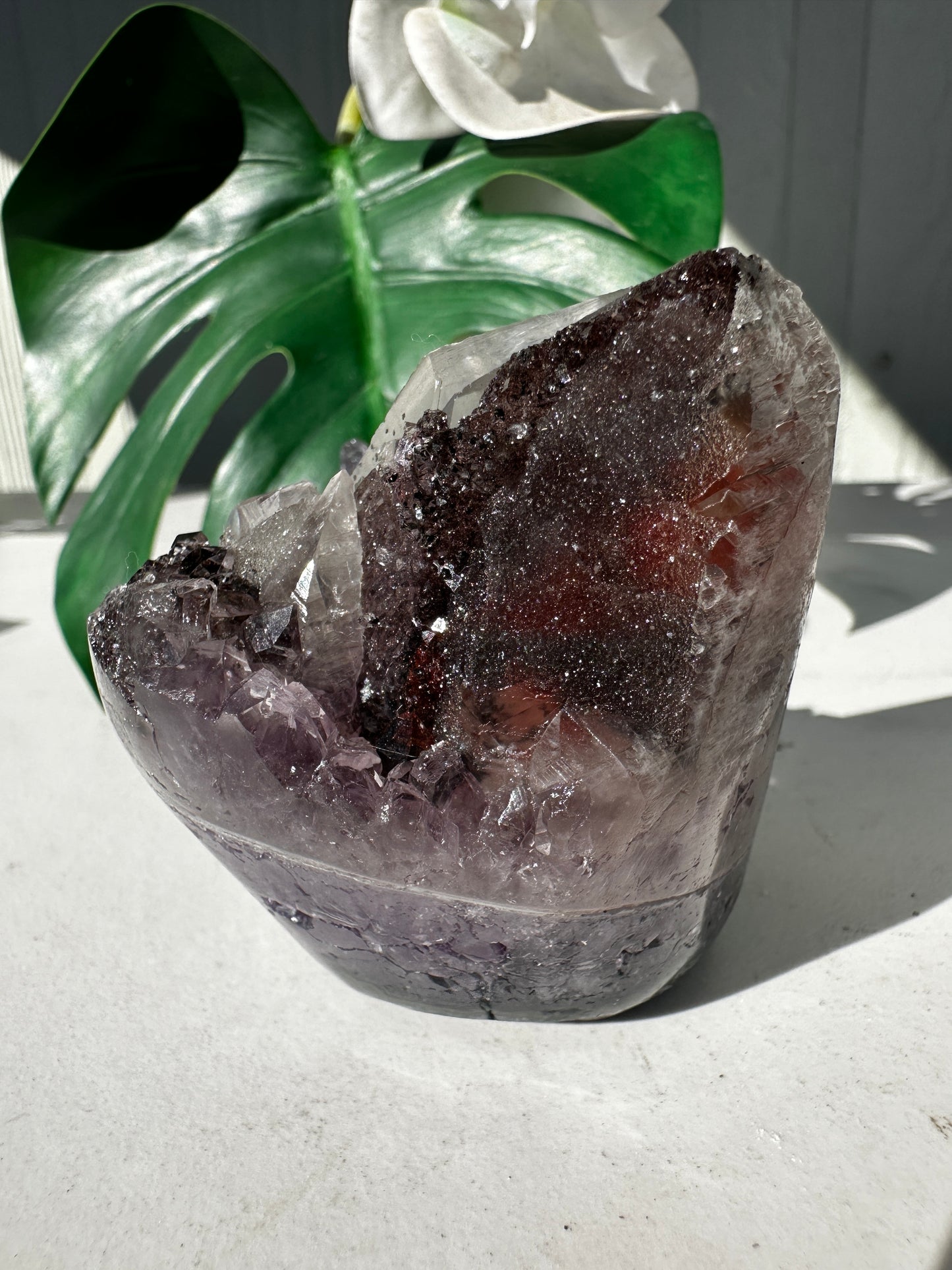 Purple Amethyst & Calcite Cupcake freeform