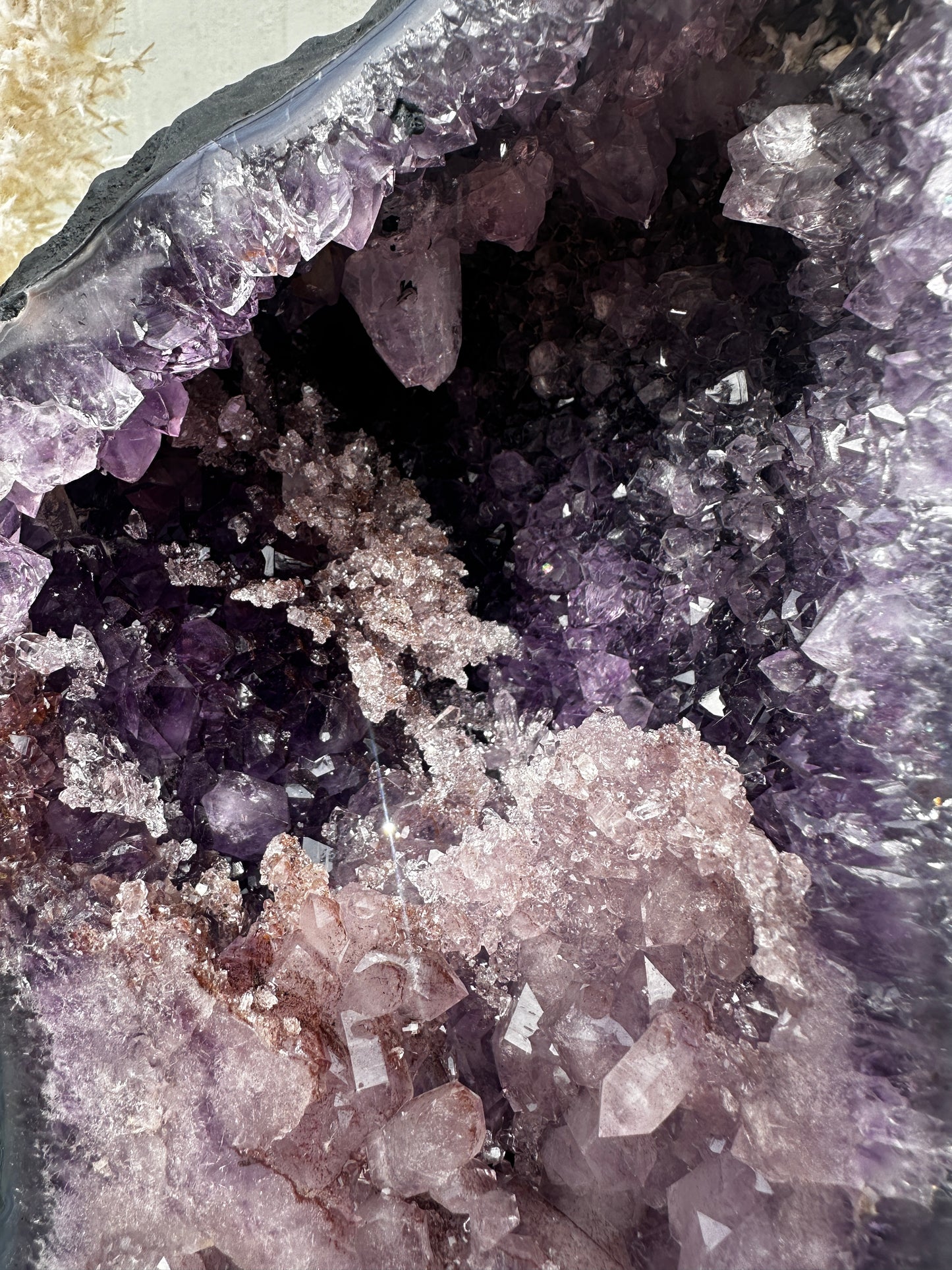 Rare Find Pink & Purple Amethyst Geode 17kg