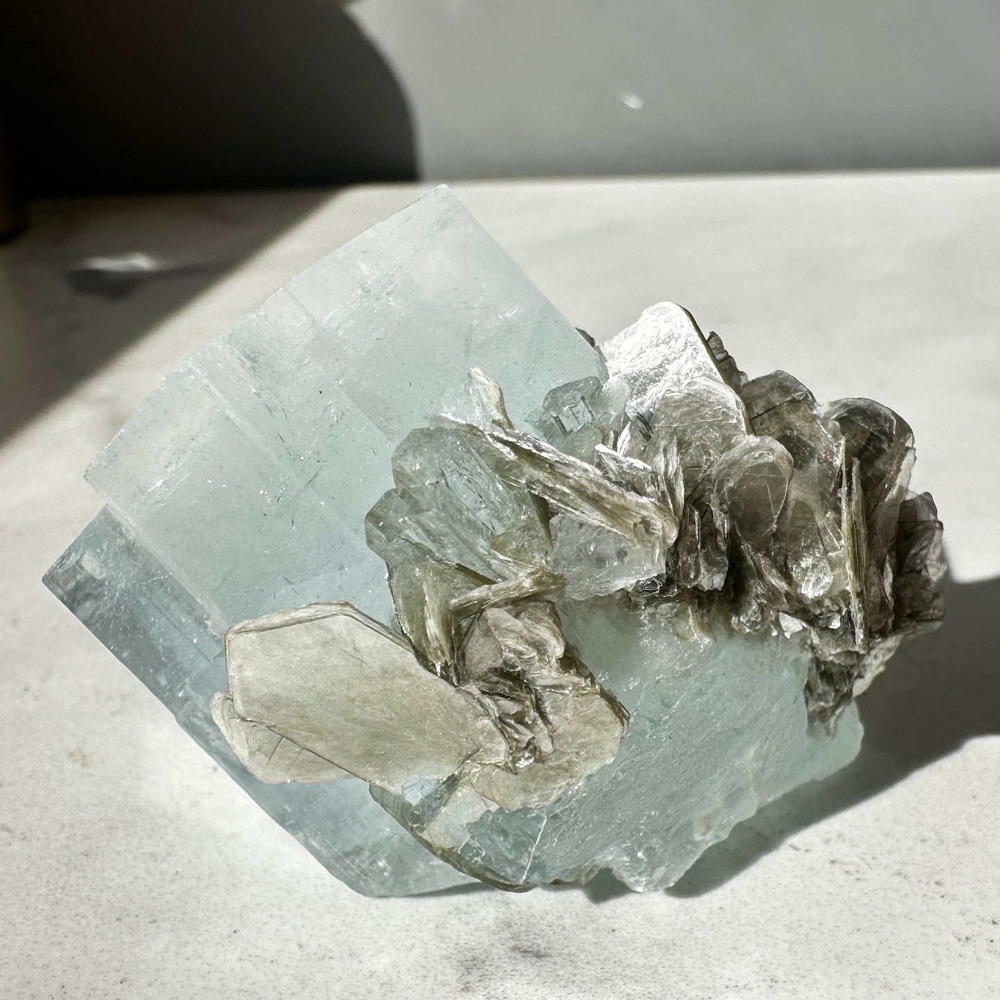 High Grade Aquamarine with Muscovite (Pakistan)
