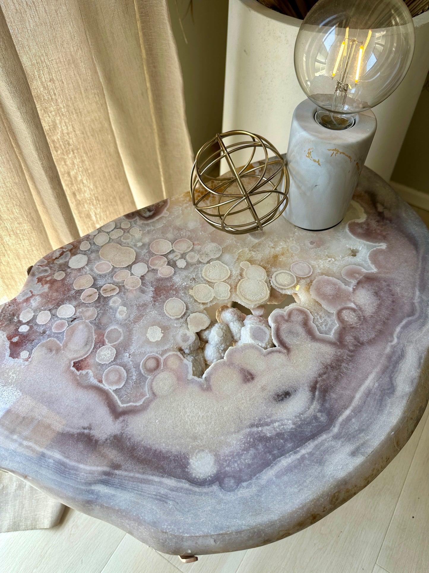Pink Amethyst Table