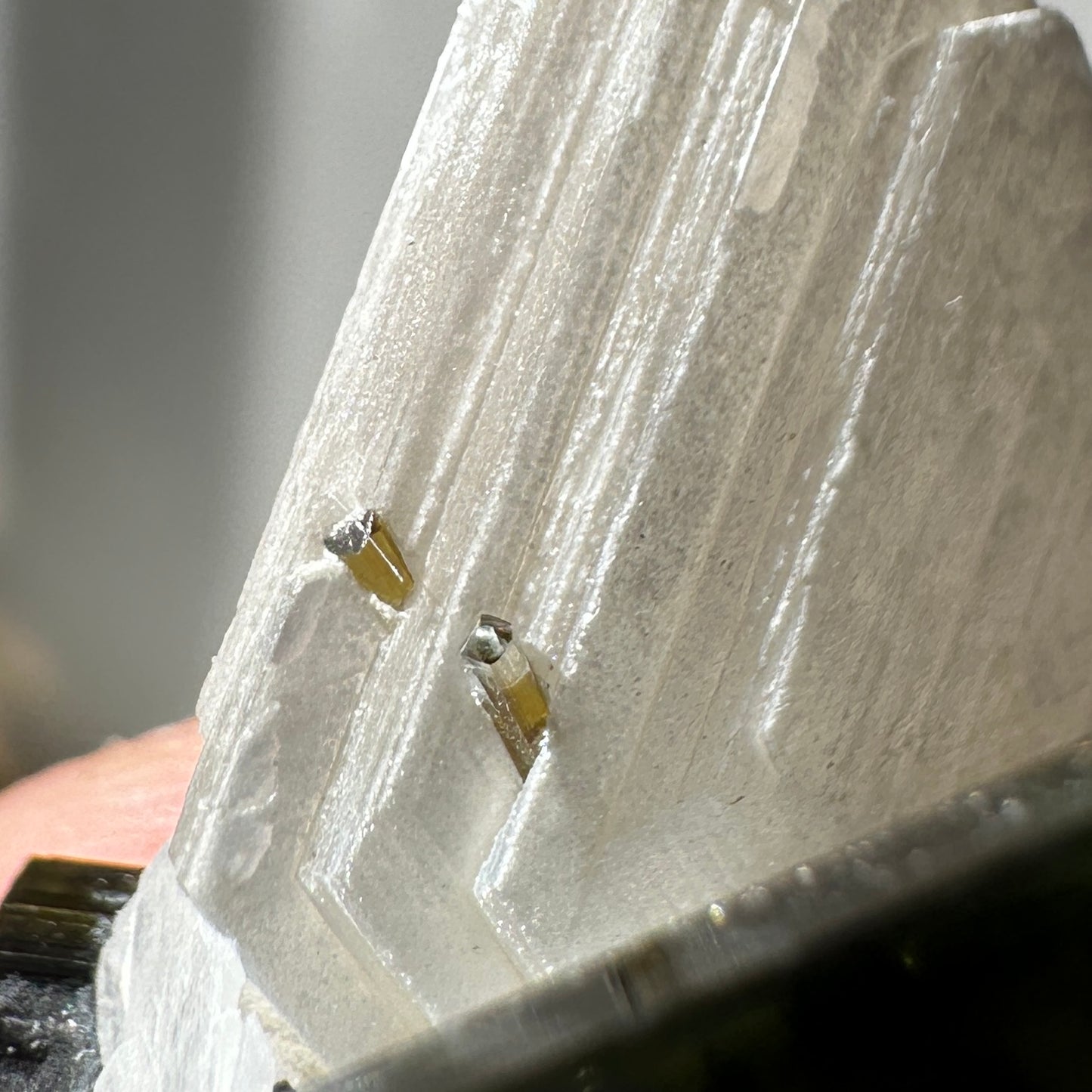 Green Capped Tourmaline with Albite (Stak Nala)